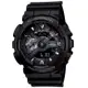 【CASIO 卡西歐】G-SHOCK 重型戰匠 百搭黑 雙顯限定錶款 GA-110-1B_51.2mm