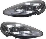 Compatible For Porsche Panamera Headlights 970.1 970.2 Old To New 2010-2017 Upgrade 2022 Matrix LED Front HeadLight Car Lamp(2pcs10-13 Change bar)