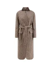 [Brunello Cucinelli] Brunello Cucinelli-Wool Blend Padded Coat-Donna 44