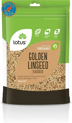 Golden Organic Linseed Flaxseed 500 G, 500 G