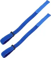 GAROZATION 2 Pcs Adjustable Bike Straps Durable Hook and Loop Straps for Wheel Stabilization Easy Fastening for Transporting Bicycles Blue Color for Securing Wheels