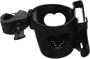 ZUNOXAZ Walker Cup Holder with Phone Holder Versatile Cup for Strollers Bicycles and Mobility Scooters Capacity Durable Easy to Install Black