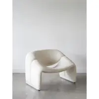 在飛比找ETMall東森購物網優惠-單人沙發北歐侘寂風輕奢單椅子現代簡約網紅設計師白色微笑沙發椅