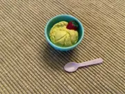 American Girl bowl of gelato ice cream spoon for 18" doll NEW