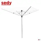 Outdoor Rotary Clothes Airer Dryer Foldable Umbrella Clothesline Folding Laundry