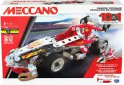 MECCANO, 10-In-1 Racing Vehicles STEM Model Building Kit with 225 Parts and R...