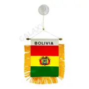 Bolivia Mini Banner / Bolivia Flag / Double Sided Mini Bolivia Car Window Flag