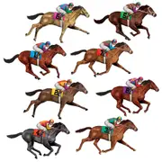 Melbourne Cup Party Supplies Horse Racing Prop Decoration Cutouts x 8