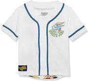 [SPACE JAM] Big Tune Squad Boys Baseball Jersey Classic Mesh Button Down Shirt