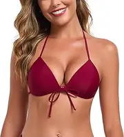 [RELLECIGA] Women's Swimwear, Bikini top, Push-up Triangle top