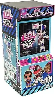 LOL Surprise Boys Arcade Heroes Action Figure Doll with 15 Surprises Including Hero Suit and Boy Doll or Ultra-Rare Girl Doll, Shoes, Accessories, Trading Card | Kids Age 4-15 Years