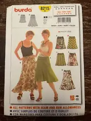 Burda 8215 UNCUT Sewing Pattern, Misses' Skirt, Size 10-22