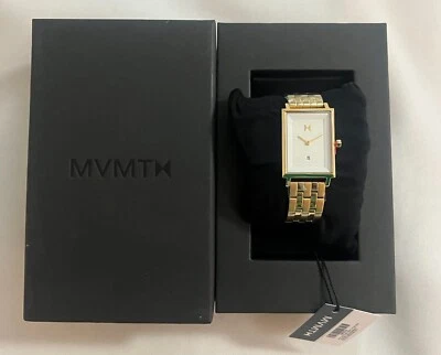 NEW MVMT Signature Square Charlie Gold Watch Women