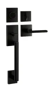 Berlin Modisch HandleSet Front Door Entry Handle and Deadbolt Lock Set Slim S...