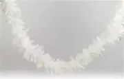 71" Long White Angel Wing Feather Boa Christmas Garland