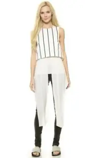 NWT RRP $320 Sass & Bide DON'T RUN Stripe Top + Tails SUITY Size 36 6 FREE POST