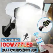 Dummy Outdoor Camera Fake Security CCTV Cam with Solar Motion Sensor 77LED Light