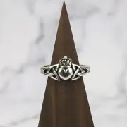 Triquetra Claddagh Sterling Silver Ring*