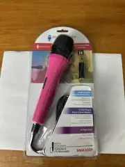 Singing Machine SMM205P Uni-Directional Dynamic Microphone W/ 10-Foot Cord Pink