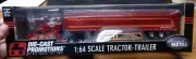 DCP ZIMMERMAN RED/ORANGE TRACTOR TRAILER NIB 1/64 SCALE SCALE LQQK