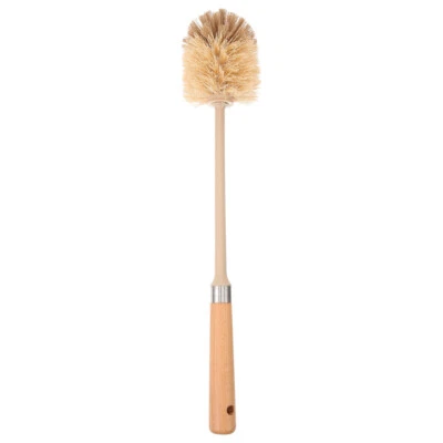 Scrubbing Brush Toilet Bowl Scrubber Wooden Handled Brushes for Bathroom