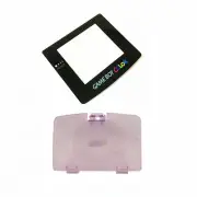 New ATOMIC PURPLE Game Boy Color Battery Cover + New GLASS Screen Lens GBC