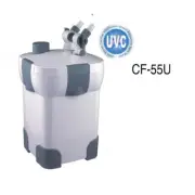 200 Gallon Aquarium Canister Filter UV 9w UV Sterilizer Fish Tank Jebao CF-45 55