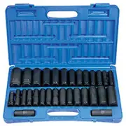 30-Piece 1/2 in. Drive SAE/Metric Deep Socket Set GRY-1512DM Brand New!