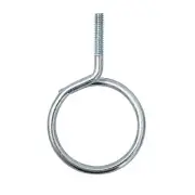 1/4"-20 Machine Threaded Bridle Rings, 2" Diameter Heavy Duty Cable & Wire Su...