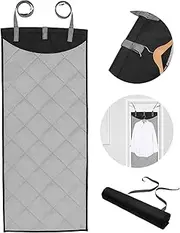 Over The Door Steaming Pad, Heat-Resistant Over The Door Ironing Board Vertical Hanging Over Door Clothes Steamer Pad, Foldable Clothes Press Pad for Steamer Portable Ironing mat for Traveling