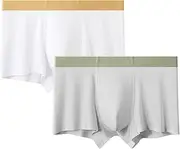 [Maiyifu-GJ] 2 Pack Men's Boxer Briefs Underwear Soft Breathable Stretch Underpants for Men Comfortable Moisture-Wicking Trunks, Color3, 4X-Large, Color3, 4X-Large