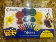 Learning Resources Pretend & Play 0294 Dish Set 24 Pieces Ages 3+