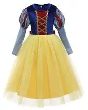 Velvet Snow White Girls Costume