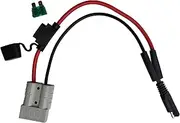 Customized Cable from 50A Anderson to SAE with Inline Blade Fuse. (SAE Plug to Anderson +, 0.3m)