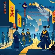 Asia 4G Prepaid SIM Card (Data Only) Registered Free for Japan, South Korea, Singapore, Thailand, Malaysia, Indonesia, Macau, Taiwan, Philippines, Cambodia, Vietnam, Laos & Sri Lanka (10GB - 30 Days)