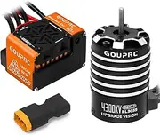 GOUPRC BL3655 4300KV Brushless Motor Shaft 3.175mm Diameter with Upgrade Gen-2 60A Brushless ESC Electric Speed Controller Combo Set for 1/10 1/12 RC Car Truck
