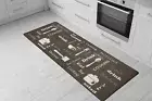 Rugshop Kitchen Floor Mats Kitchen Themes Anti-fatigue Kitchen Mat Brown 18"x47"