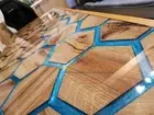 Epoxy Resin Table Walnut Live Edge Custom Order Table Top For Living Room