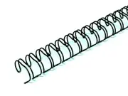 Razor Twin Loop Wire Binding Combs 34 Loop Black 9.5mm Box of 100