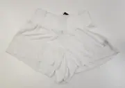 TORRID Women's White Terry Cover-Up Shorts Size 0 L 12 Cloud Dancer NWT