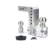 Weigh Safe 2" Aluminum Class IV 6" Drop Hitch Receiver, 12.5K; WS6-2