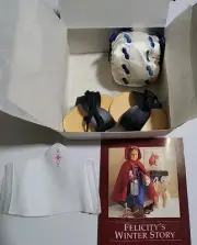 Pleasant Co American Girl Felicity Winter Story Muff, Mitts, Pattens New In Box