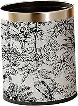 FytStycale Round Trash Can, Wastepaper Basket, Versatile, Decorative, 10 L, Trash Can for Living Room, Office, Kitchen, Toilet, Bathroom, Tiger, as described