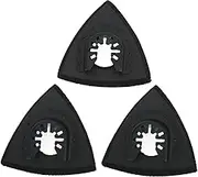 3Pcs Oscillating Multitool Sanding Pad Triangle Quick Release Set Kit, for Replacement