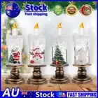 Snow Globe Candle Lights Christmas Flameless Candles for Christmas Decorations