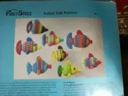 FiberSpace Felted Fish pattern, #P-1. Fun felting project!