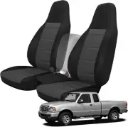 Custom-Fit Front Seat Covers Compatible with 2004-2012 Ford Ranger Pickup 60/40