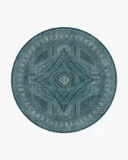 245' Round | Machine Washable Runner Rug | Kid & Pet Friendly | Indoor Rug | Nomad Blue Rug by Martyn Lawrence Bullard | Ruggable