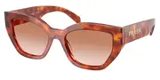 Prada PR A09SF Asian Fit 11P70E Men's Sunglasses Tortoiseshell Size 55