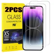 2X Tempered Glass Screen Protector For iPhone 15 14 16 13 12 11 Pro Max 7 8 Plus